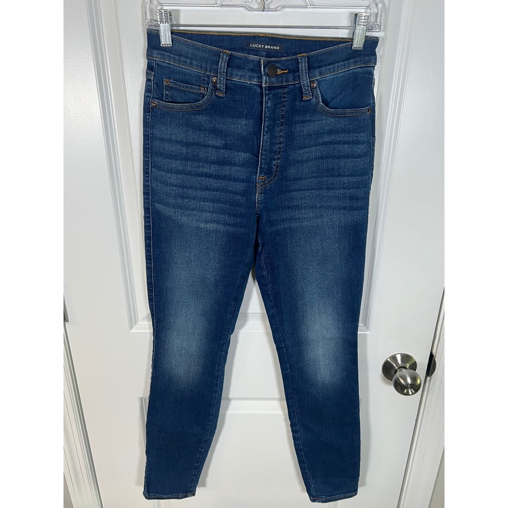 Lucky Brand Womens Skinny Jeans Uni Fit High Rise Blue‎ Size 3